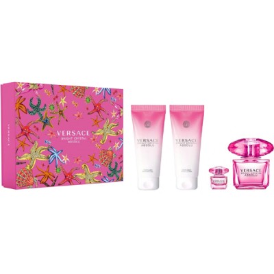VERSACE Bright Crystal Absolu SET: EDP 90ml + body lotion 100ml + shower gel 100ml + EDP 5ml
